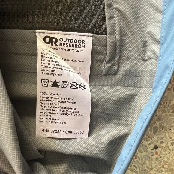 Outdoor Research Women’s Stratoburst Stretch Rain Jacket Small Olympic Blue - Picture 12 of 13